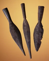 Speerspitzen, vom römischen Fundort in Newstead, Melrose, 80-100 n. Chr.